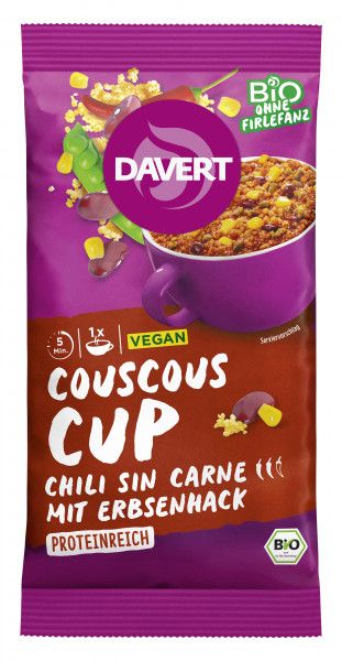 Couscous-Cup Chili sin Carne 58 g BIO
