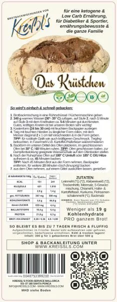 Kreißl's Brotbackmischung - Das Krüstchen 300 g