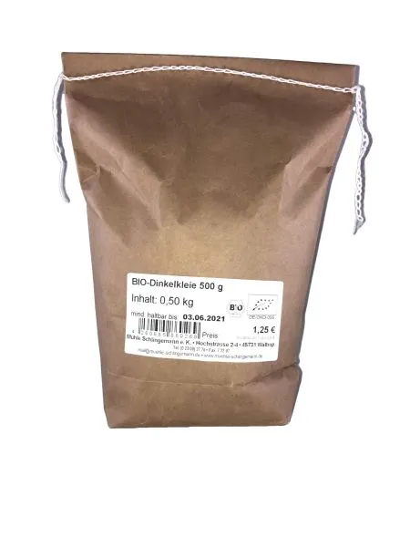 BIO-Dinkelkleie 500 g – Mühle Schlingemann