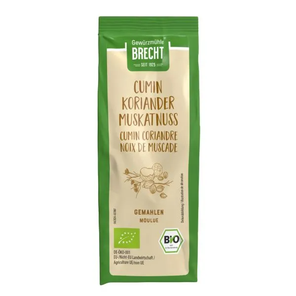 Cumin-Koriander-Muskatnuss gem. 45 g Nachfüllbeutel