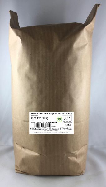 Gerstenmalzmehl enzymaktiv - BIO 2,5 kg