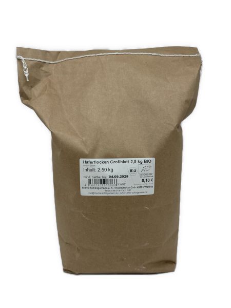 Haferflocken Großblatt 2,5 kg BIO