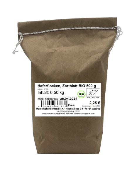 Haferflocken, Zartblatt BIO 500 g