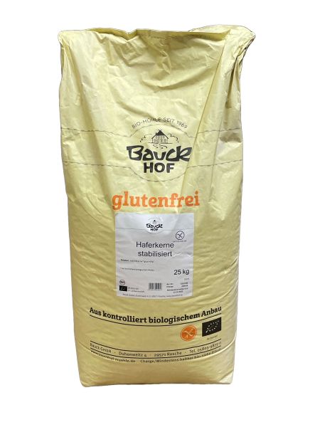 Haferkerne stabilisiert bio glutenfrei 25 kg