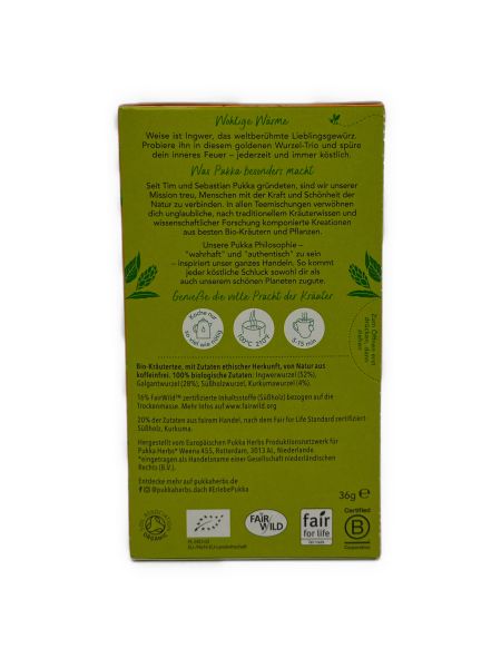 Pukka Tee drei ingwer 36 g