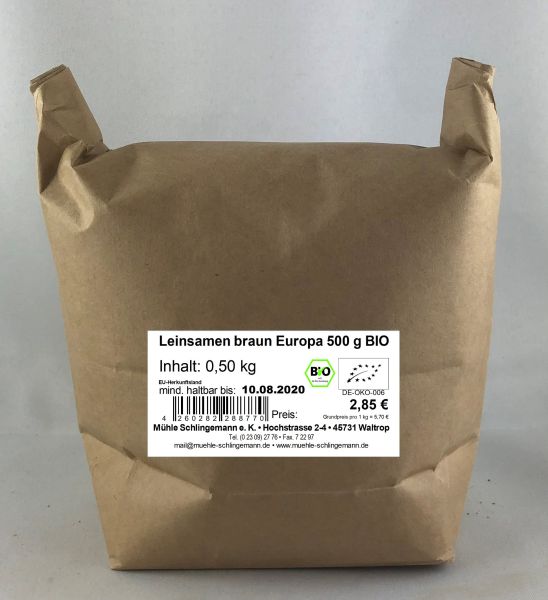 Leinsamen braun Europa 500g BIO