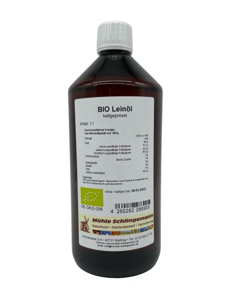 Leinöl Bio 1 l