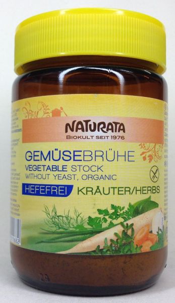 Gemüsebrühe Kräuter hefefrei,Glas  200 g