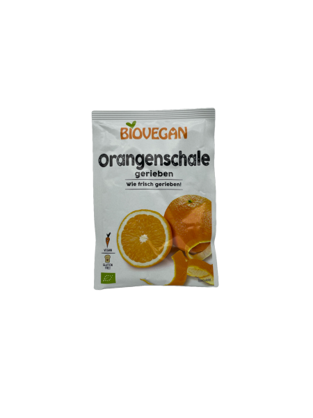 Schale Orange gefriergetrocknet, gerieben, BIO 9g