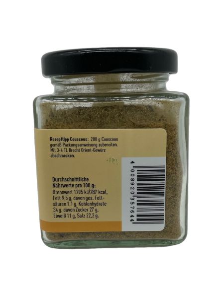 Orientalgewürz (Couscous) 100 g Quadratglas