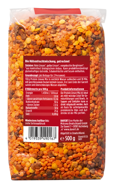 Protein Linsen Mix 500 g