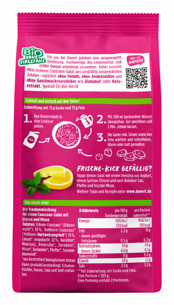 Protein Couscous Salat BIO 160 g