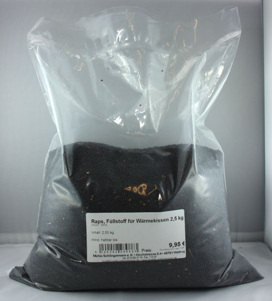 Raps 2,5 kg, Füllstoff für Wärmekissen