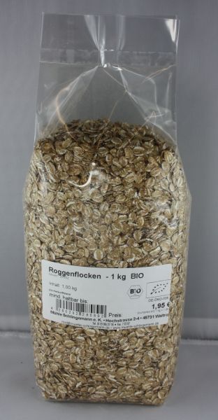 Roggenflocken - 1 kg  BIO