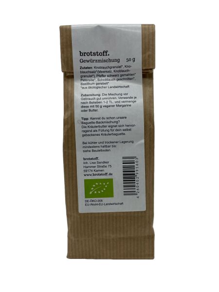 Bio-Gewürzmischung "Kräuterbutter" 50 g