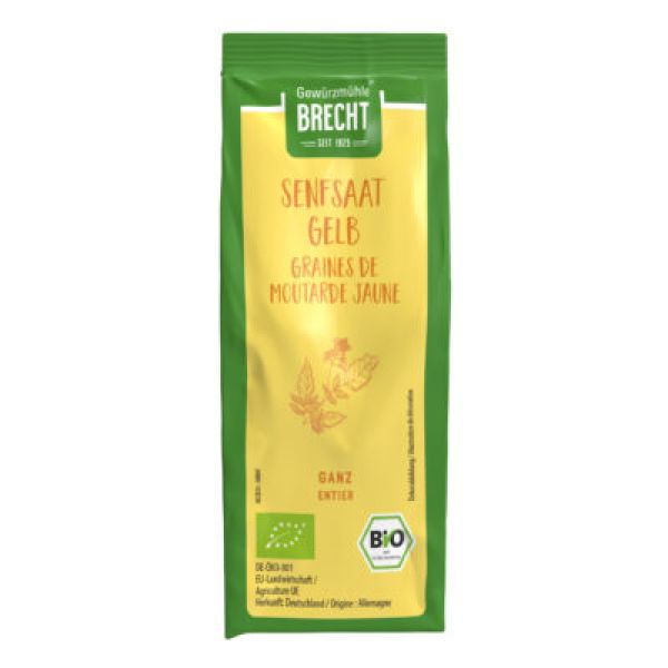 Senfsaat gelb ganz 90 g Nachfüllbeutel