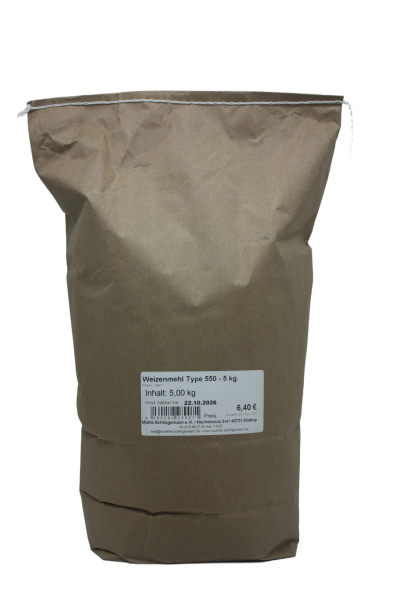 Weizenmehl Type 550 - 5 kg