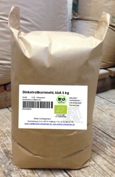 Dinkelvollkornmehl -  5 kg - BIO