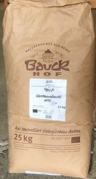 Gerstenmalzmehl, aktiv 25 kg BIO