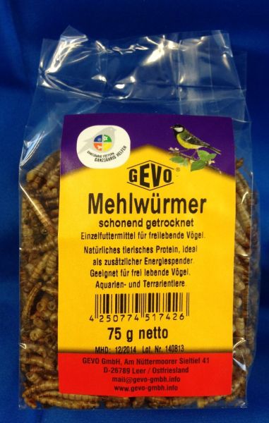 Gevo Mehlwürmer 75g