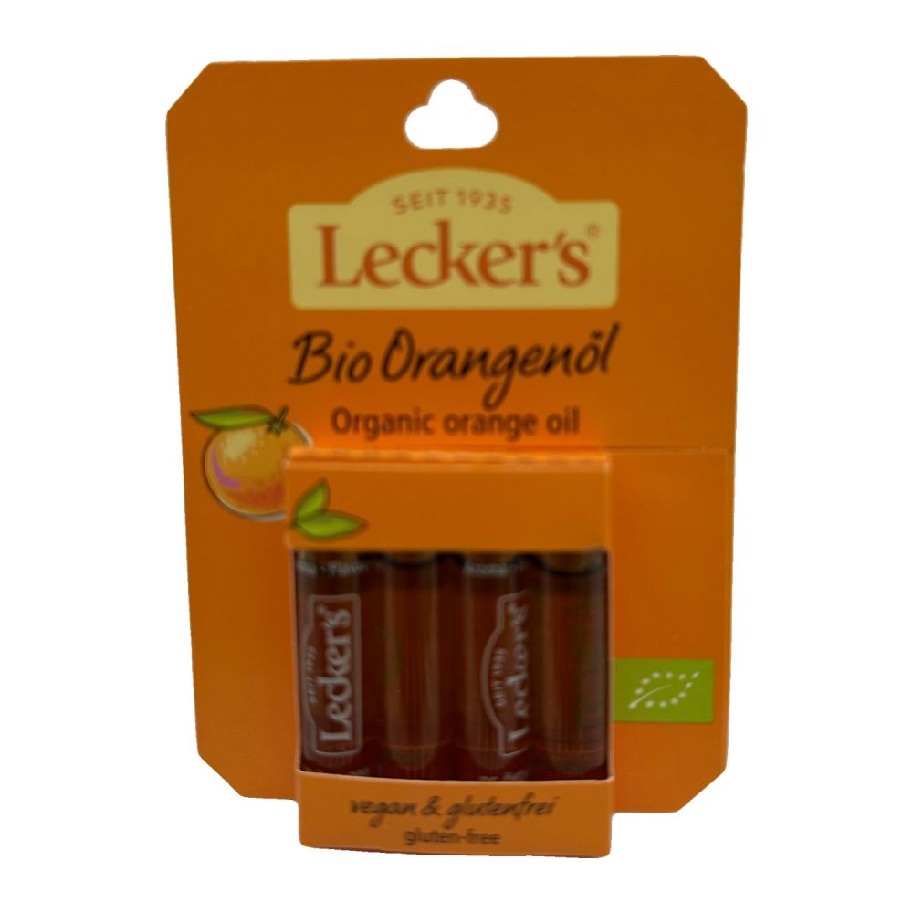 Lecker’s Bio Orangenöl 4 x 2 ml Röhrchen