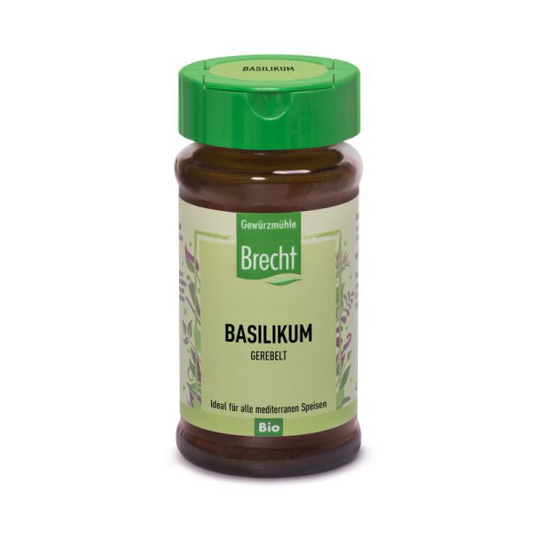 Basilikum gerebelt Naturland 15g  Glas BIO