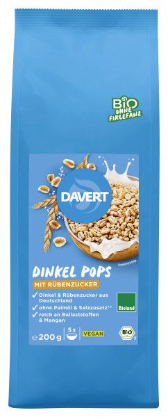 Dinkel Pops mit Rübenzucker 200 g