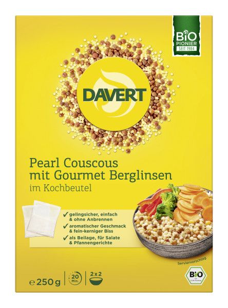 Pearl Couscous mit Gourmet Berglinsen 250 g BIO