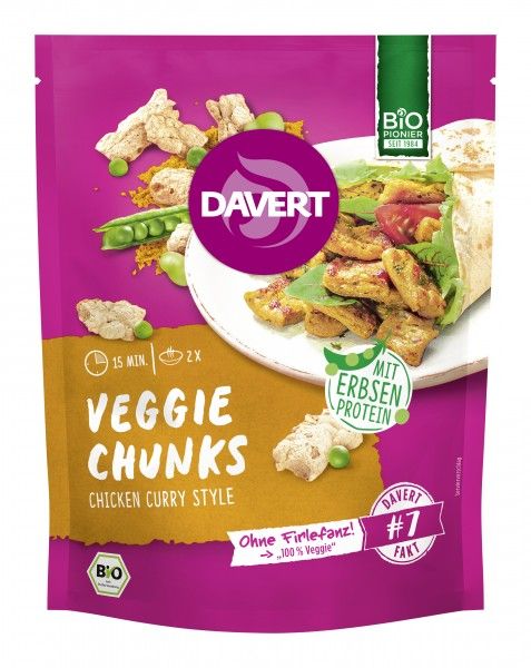 Veggie Chunks Chicken Curry 75 g BIO