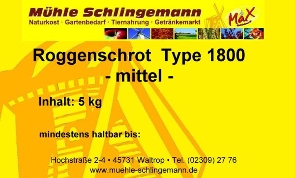 Roggenschrot mittel 5 kg