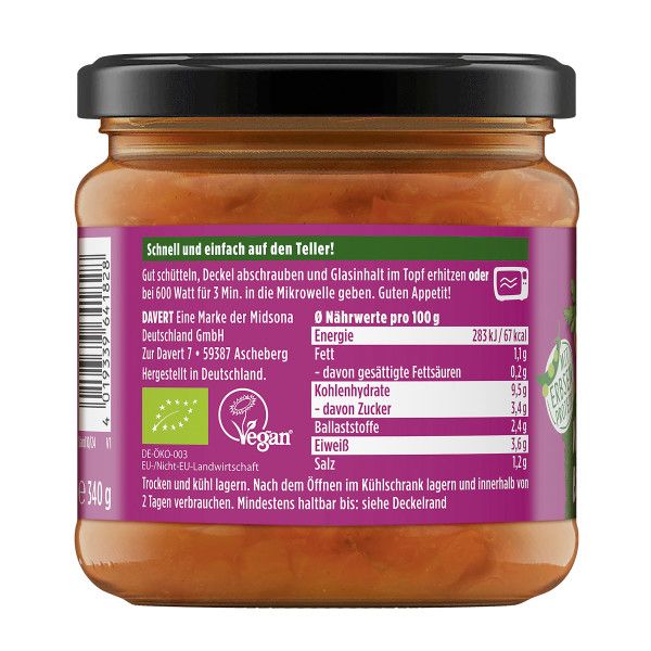 Veggie Bauerntopf mit Kartoffeln 340 g