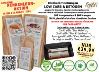 Kreißl's Brotbackmischung je 2 Backmischungen + 1 x Kreißl's Karoffelfasern + Brotbackform – Mühle Schlingemann